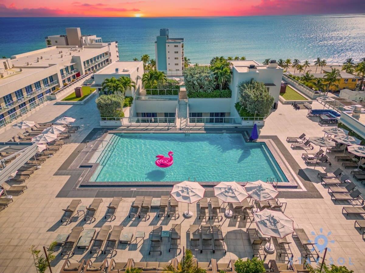 Amazing Pool - Balcony - Up To 6 - Near Beach Hollywood Eksteriør billede